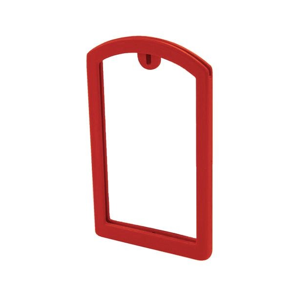 OilSafeSystem Label Pocket Frame 2" x 3.5", Red, 200008