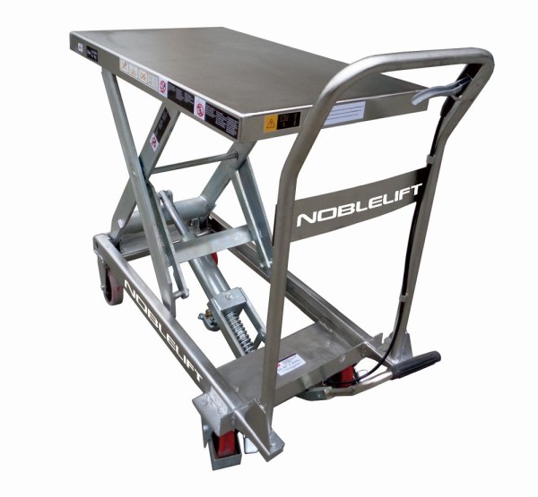 Noblelift Stainless Manual Lift Table-Platform Size: 19.75" X 32", Capacity: 1100 Lbs, TF110S