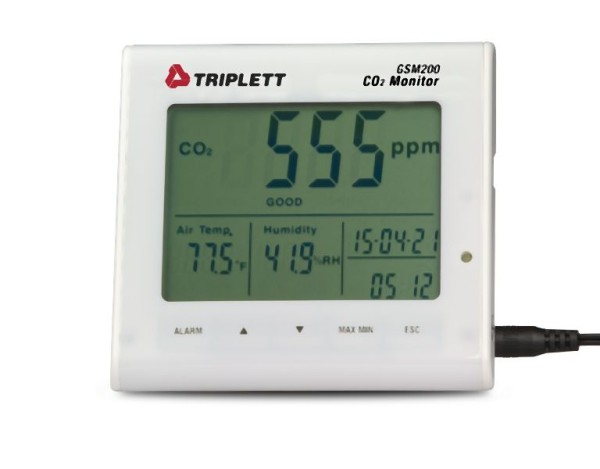 Triplett Air Quality Carbon Dioxide Monitor, GSM200