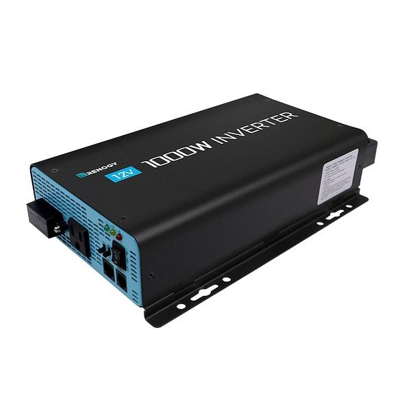 Renogy 1000W 12V Pure Sine Wave Inverter with Power Saving Mode (New Edition), R-INVT-PGH1-10111S