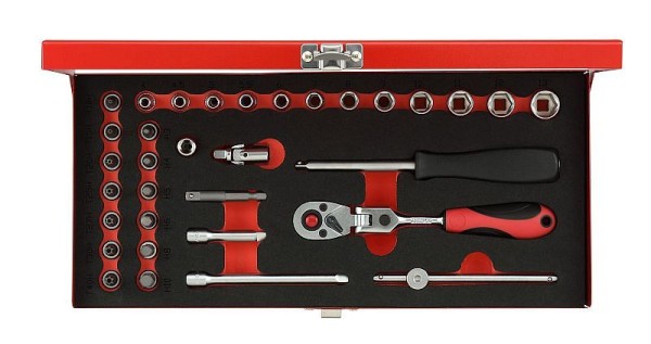 GEDORE red R49044033 Socket set 1/4" 33 pieces, 3300004