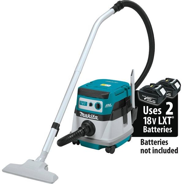 Makita 18V X2 (36V) LXT Lithium-Ion Brushless Cordless 2.1 Gallon Wet/Dry Dust Extractor/Vacuum (Tool Only), XCV06Z