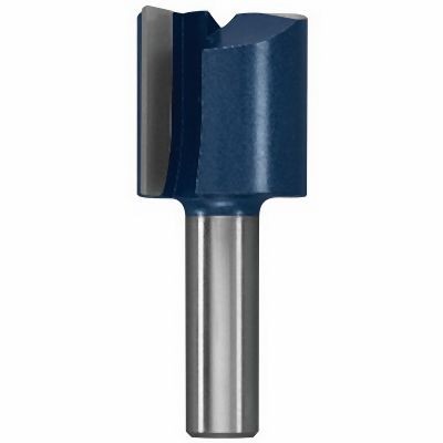 Bosch 1-1/4 Inches x 1-1/4 Inches Carbide Tipped 2-Flute Straight Bit, 2608686182