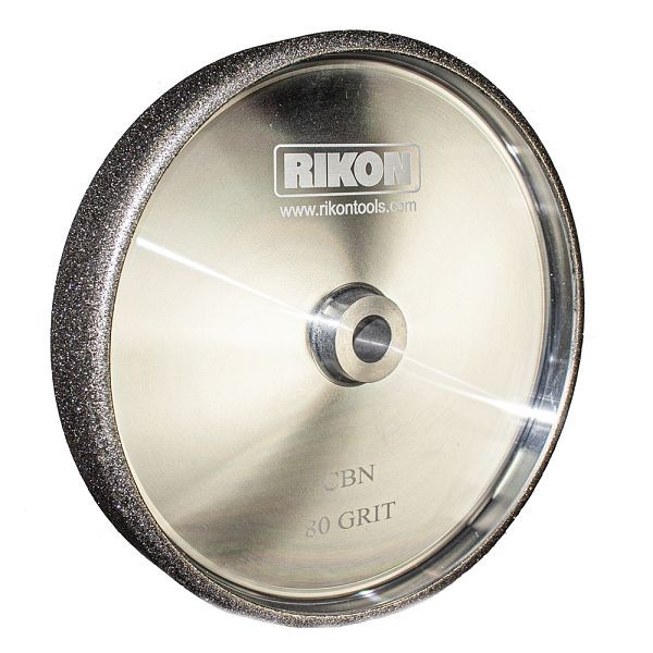 RIKON PROseries 8" x 1" CBN Grinding Wheel 80 Grit with 5/8" Arbor Hole, 82-1080