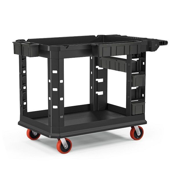 Suncast Commercial Heavy Duty Plus Utility Cart, Medium, Black, PUCHD2645