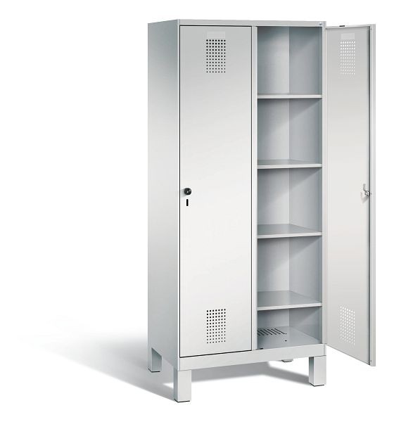 CP Furniture Wardrobe S 3000 Evolo, 150 mm high feet, integrated height adjustment, 2 Compartments, width 400 mm, 2 Doors, 49010-22B