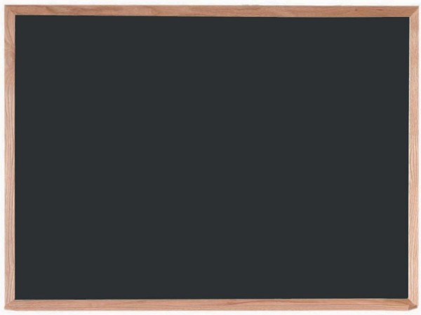 AARCO Composition Chalkboard, 36" x 48", Red Oak Frame, OC3648B