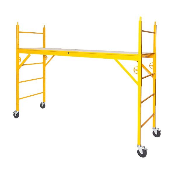 NU-WAVE "Elite" Complete Scaffold With 5 in. Silver Line Casters, 78" H x 98" L x 29.5" W, 680EL W/ PC5B-S