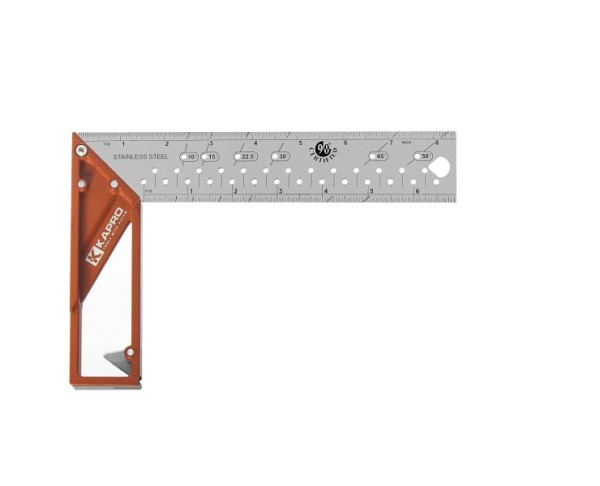 Kapro 8" Ledge-It Try & Mitre Square with Stainless Steel Blade, 353-08