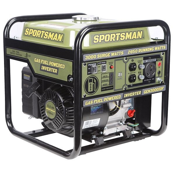 Sportsman 3000 Surge Watts Open Frame Portable Gasoline Inverter Generator, GEN3000IOF