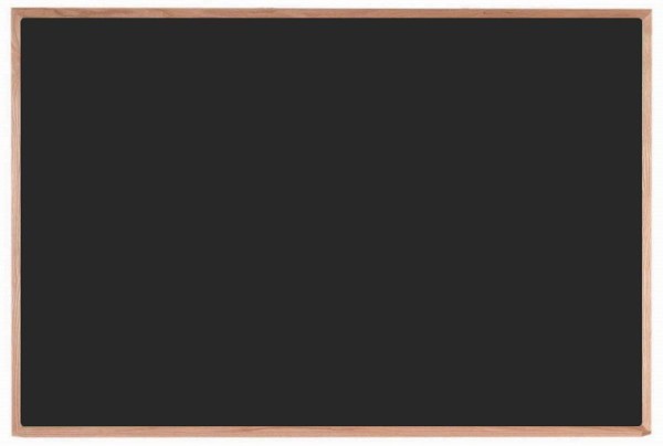 AARCO Composition Chalkboard, 36" x 60", Red Oak Frame, OC3660B