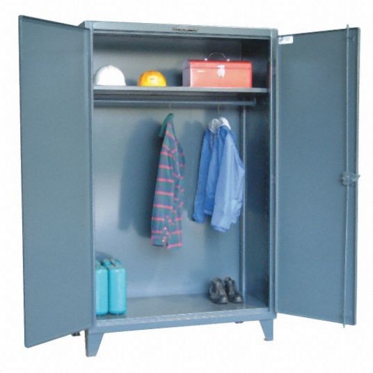 Strong Hold Heavy Duty Storage Cabinet, Dark Gray, 66 in H X 48 in W X 24 in D, Assembled, 1 Cabinet Shelves, 45-WR-241
