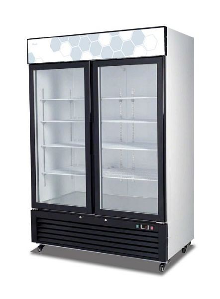 Migali 49 Cubic Feet Glass Door Merchandiser Refrigerator, 54.4"x31.5"x81" (WxDxH), 404A, C-49RM-HC