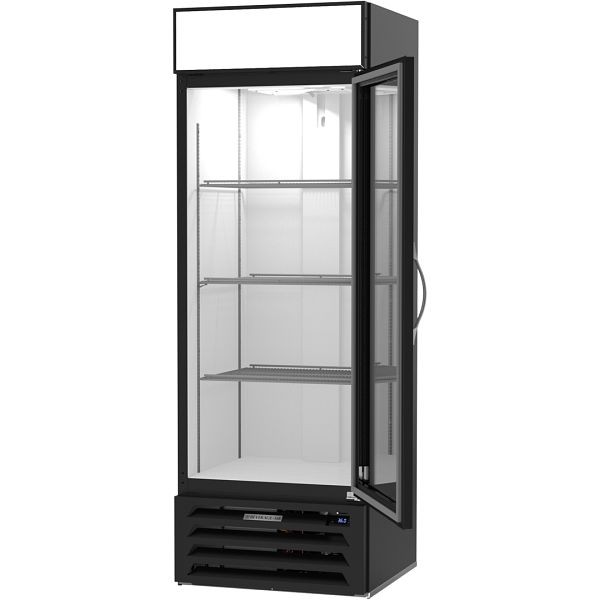 Beverage-Air Marketmax Refrigerator, Exterior Dimensions: WxDxH: 27 1/4” X 27 1/2” X 78 1/8”, MMR19HC-1-B