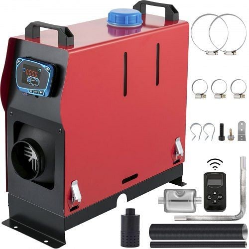 VEVOR Diesel Air Heater, 8KW 12V All in One Bunk Heater, Large Air Outlet Parking Heater, with 5L Tank, LCD Switch, Remote Control, ZCJRQYTJ8KWDFKLYJV0