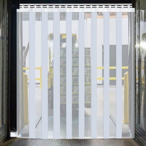 VEVOR Clear PVC Plastic Strip PVC Strip Curtain Door Industrial Home 2.1mx150mmx2mm, PVCML2100X150X29PV0