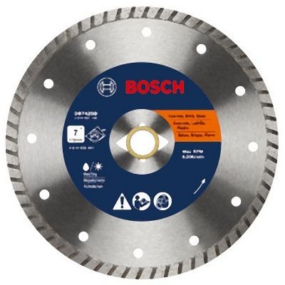 Bosch 7 Inches Standard Turbo Rim Diamond Blade with DKO for Smooth Cuts, 2610057140