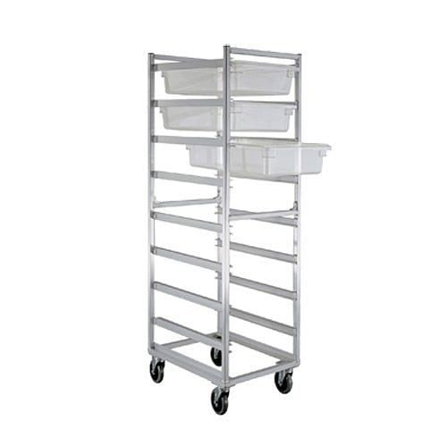 New Age Industrial Poly Box Rack, Mobile, Full Height for 8 boxes, 1481