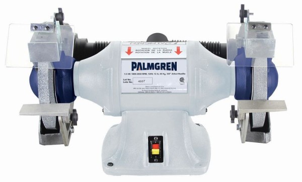 Palmgren 10" Powergrind 1HP 115/230V grinder with dust collection, 9682101