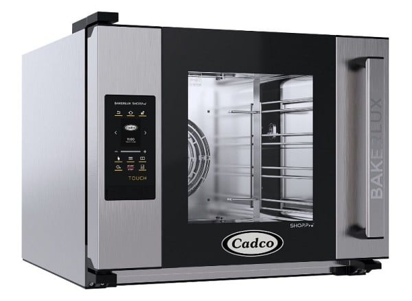 Cadco Bakerlux Half Size Digital Convection Oven, TOUCH Panel with Side Door, XAFT-04HS-TR