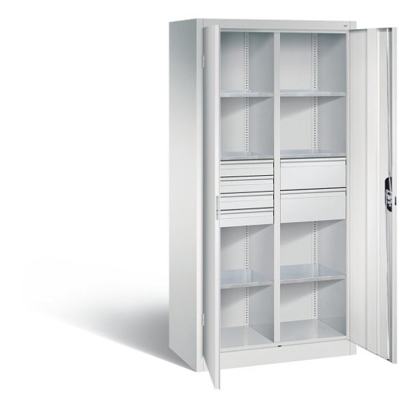 CP Furniture Hinged door cabinet, external door fittings, 2 doors, Width 930 mm, 8921-30415
