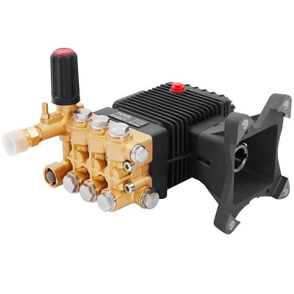 VEVOR Pressure Washer Pump, 1" Shaft Horizontal Triplex Plunger, 4400 PSI, 4 GPM Flow, Replacement Power Washer Pumps Kit, HZQZBHZ1INCH4AEKKV0