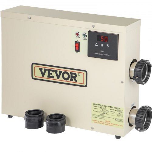 VEVOR Electric SPA Heater 15KW 240V 50-60HZ Digital SPA Water Heater, SWKZQ15KW240VIPM5V1