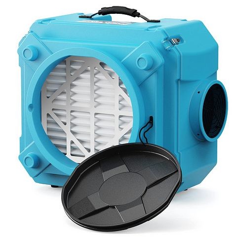 AlorAir CleanShield HEPA 550, Blue, Air Scrubber with Filter Change Light and Variable Speed, B07RQXQ863