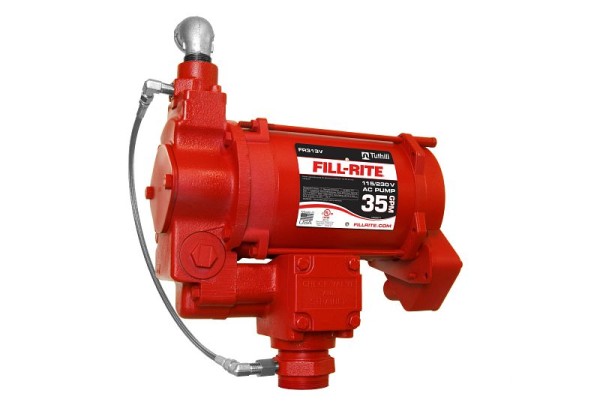Fill-Rite 115V/230V AC 35GPM Heavy-Duty Remote Fuel Transfer Pump, Pump only, FR313V