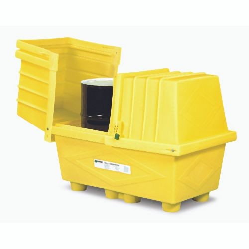 ENPAC Poly Safetypack Outdoor Drum Storage, Yellow, 2038-YE