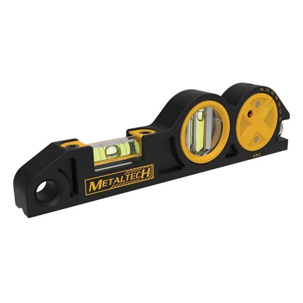 Metaltech Die-cast scaffold level 8" with laser pointer, I-AN011