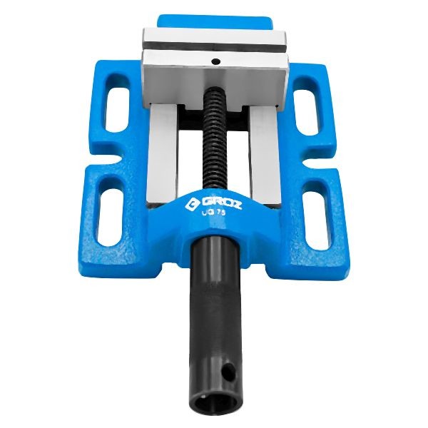 Groz 3" Uni-Grip Drill Press Vise, Blue, Powder Coated, 35120