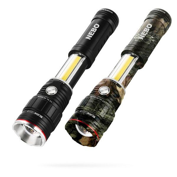 Nebo 500 Lumen Rechargeable Work Light and 4X Zoom Flashlight SLYDE KING - Storm Gray, Qty: 6 pieces, NEB-WLT-0003