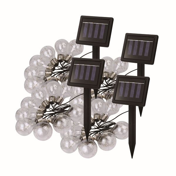 Nature Power Solar Powered 64 in LED String Lights (4-Pack), 22048