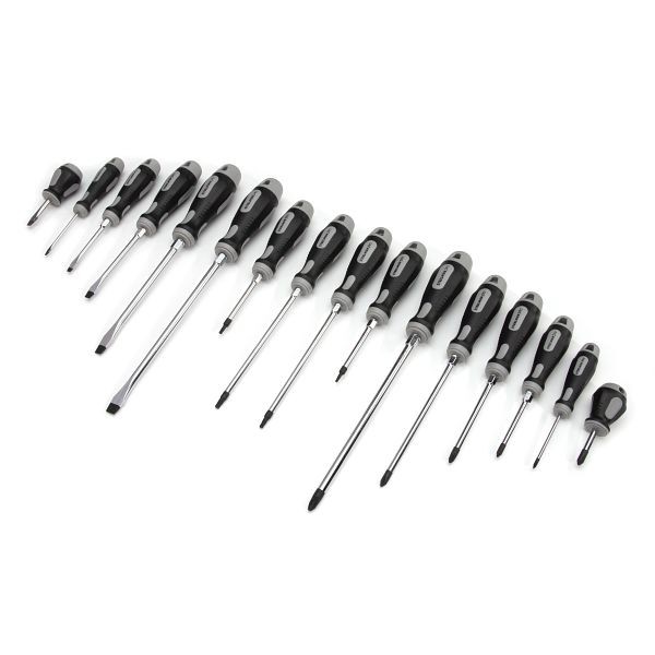 STEELMAN Slotted, Phillips, and Torx Screwdriver Set, 16 Pieces, 78460