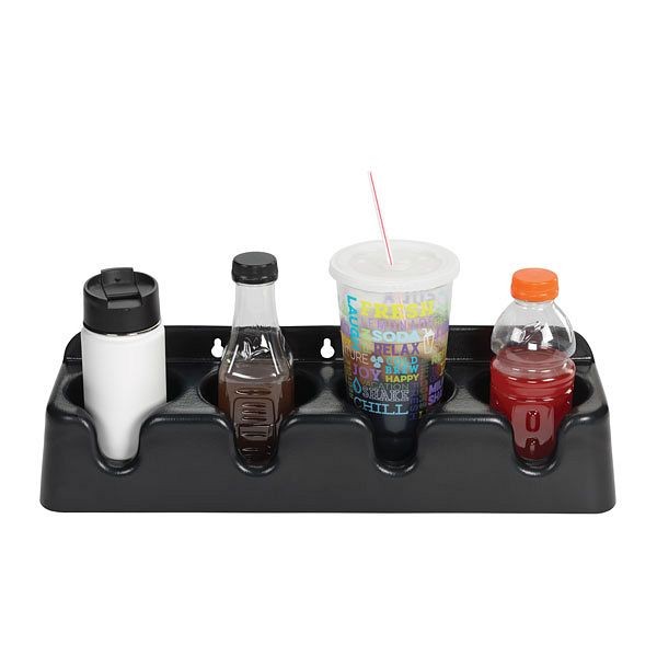 Dispense Rite Countertop or surface mounted beverage organizer - four compartments - ABS plastic - includes 4 individual organizers, PCH-4B