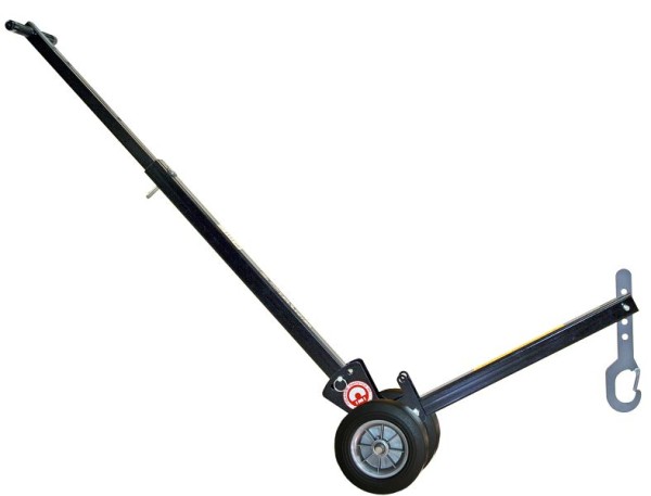 Mag-Mate Steel Adjustable Manhole Cover Lift Dolly with 10" Dia. Wheels, MCL2000W10