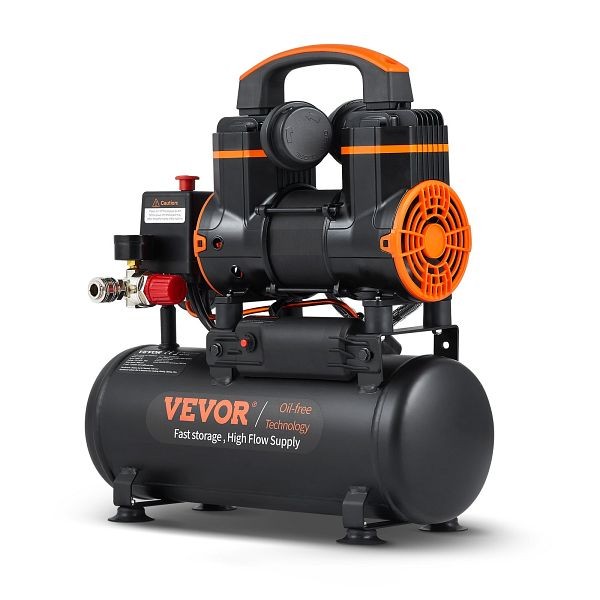 VEVOR Air Compressor 2.1 Gallon 900W 2.2 CFM@ 90PSI 70 dB Ultra Quiet Oil Free, WSK9L900W110VPRVFV1