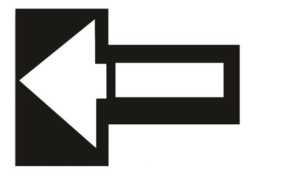C.H. Hanson Stencil-(Straight Arrow Symbol) 37"Long PVC, 12436