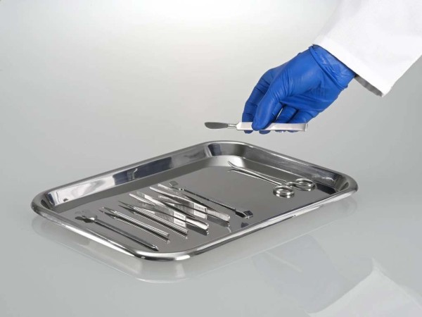 Burkle Tray stainless steel, 280 mm length, 4208-0001