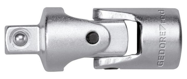 GEDORE red Universal joint, 1/4" 6.3 mm square drive, 33 mm long, Adapter, Tool, Chrome-plated steel, R45300005, 3300144