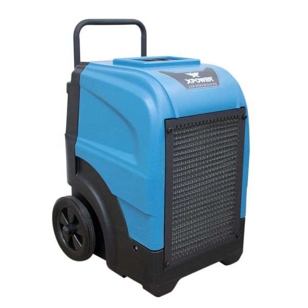 XPOWER 165-Pint LGR Commercial Dehumidifier with Automatic Purge Pump, Drainage Hose, Handle and Wheels, XD-165L