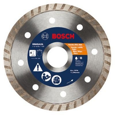 Bosch 4-1/2 Inches Standard Turbo Rim Diamond Blade for Smooth Cuts, 2610057139