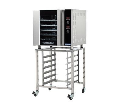 Moffat Turbofan E32D5 and SK32 Stand - Full Size Sheet Pan Digital Electric Convection Oven On a Stainless Steel Stand, E32D5 and SK32 Stand