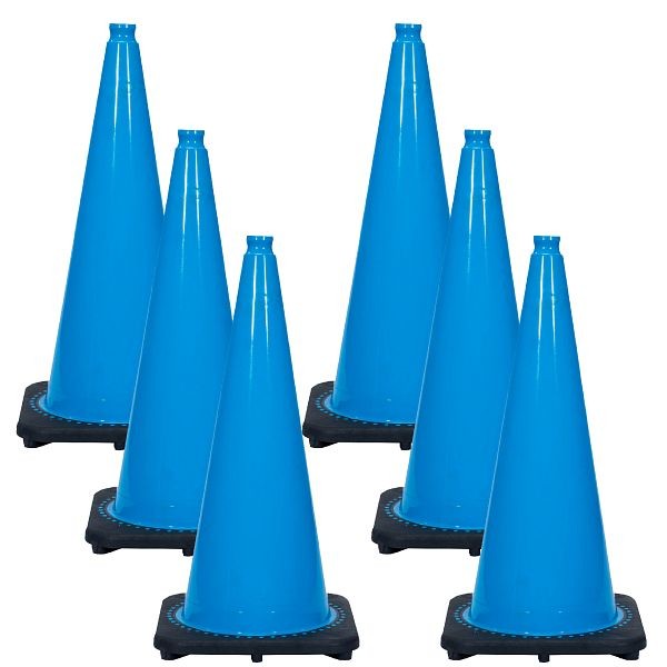 Mr. Chain's JBC Revolution Series Traffic Cones, Sky Blue, Quantity of pieces: 6, 97524-6