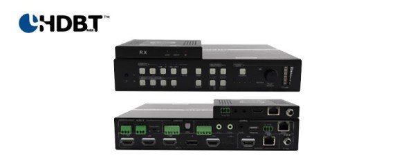 Alfatron Seamless switcher with 4 inputs. HDMI & HDBaseT outputs. Includes receiver, ALF-SCK41TS