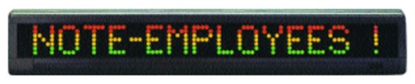 Adaptive Indoor LED display, Alpha215C, 2.1" Tri-Color Characters, 29"H x 4.5"H, 10261311
