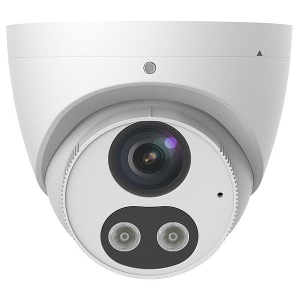 Supercircuits 4 Megapixel Starlight IP Fixed Turret Camera with Advanced Analytics, White Light Strobes and Audio Alarm, HNC14-UAIS-0