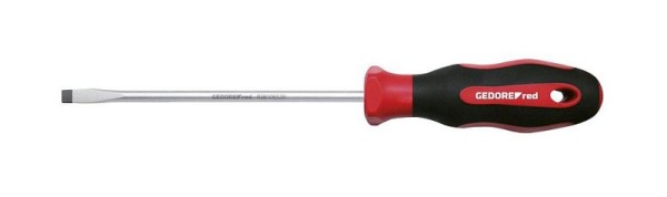GEDORE red Screwdriver slotted, Screwdriver, 2-component handle, length 260 mm, Tool, R38106529, Steel, 3301233