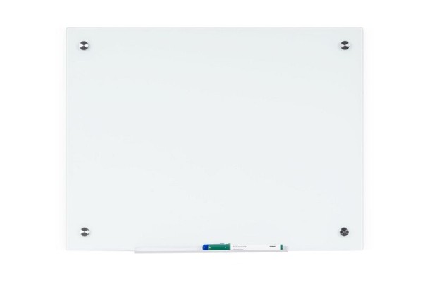MasterVision Non-Magnetic Glass Dry-Erase Board, 18" X 24", GL044407